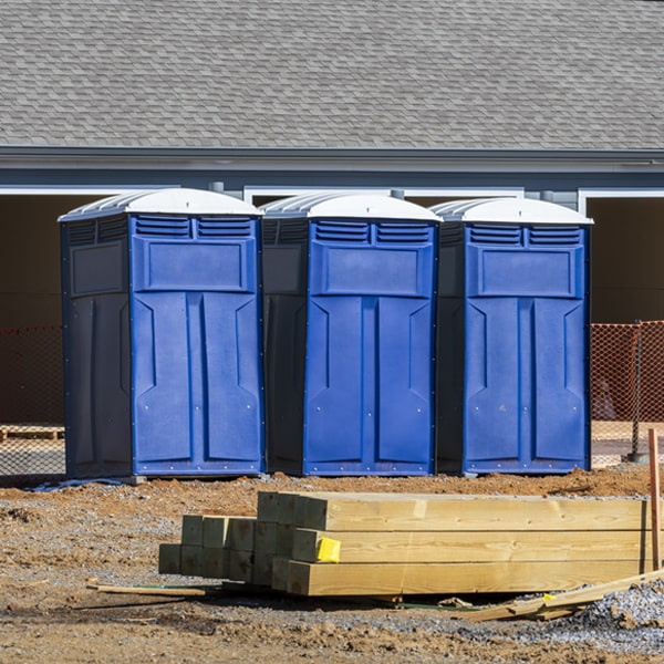 what is the expected delivery and pickup timeframe for the porta potties in Ivanhoe